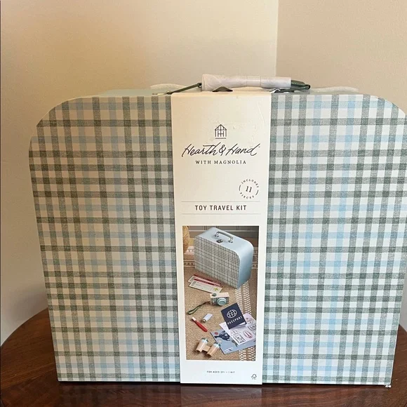 Hearth & Hand Blue and White Toy Travel Kit - Picture 1 of 6